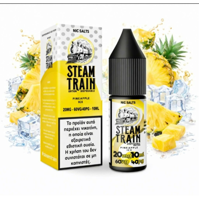 Steam Train Disposable Edition Pineapple Ice Nic Salt 20mg 10ml