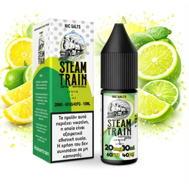 Steam Train Disposable Edition Lemon and Lime Nic Salt 20mg 10ml
