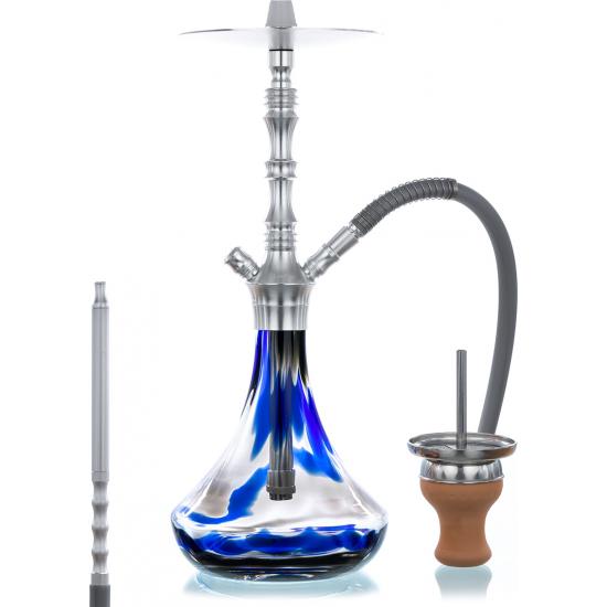 Aladin Ναργιλές Alux 2 Μονός Μπλε 54cm