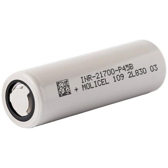 Molicel P45B Επαναφορτιζόμενη Μπαταρία 21700 Li-ion 4500mAh 3.7V 1τμχ