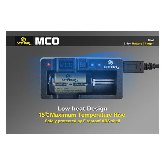 XTAR MC0 Smart Battery Charger for Li-ion 16340 10440 14500 18350 18500 MCO 3.7v